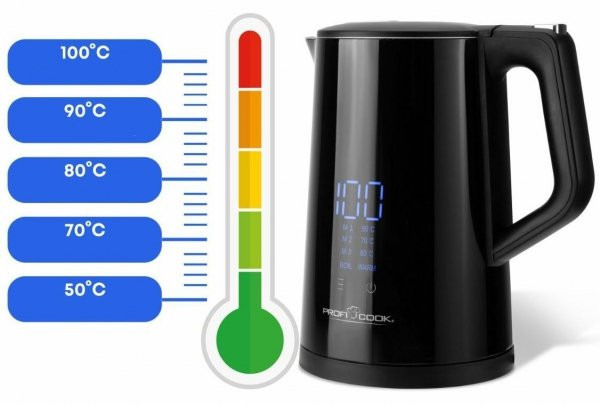 Czajnik elektryczny dotykowy PROFICOOK PC-WKS 1243 - zdjęcie 3