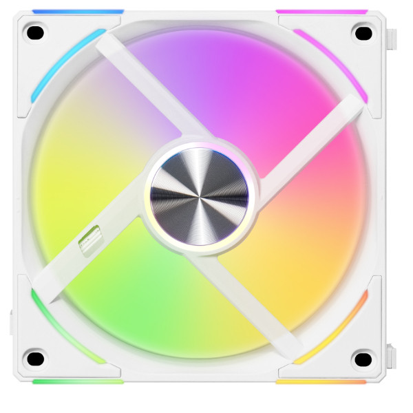 Lian Li UNI FAN AL120 V2 ARGB PWM Fan, Triple Pack with Controller - 120mm, white - zdjęcie 2