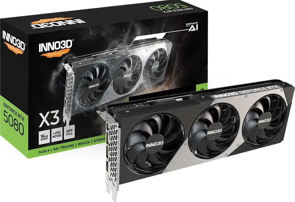 Karta graficzna INNO3D GeForce RTX 5080 X3 (N5080316D7176068N) - zdjęcie 3