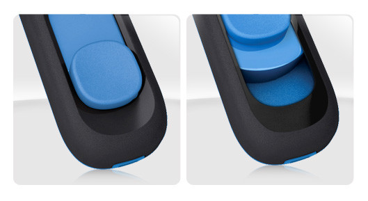 ADATA DashDrive UV128 128GB USB3.0 Black-Blue - zdjęcie 4