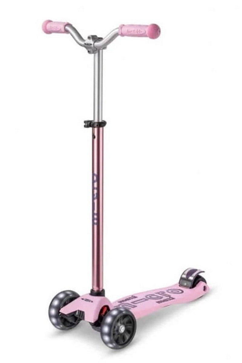 Hulajnoga Maxi Micro Deluxe Pro LED Rose - zdjęcie 1