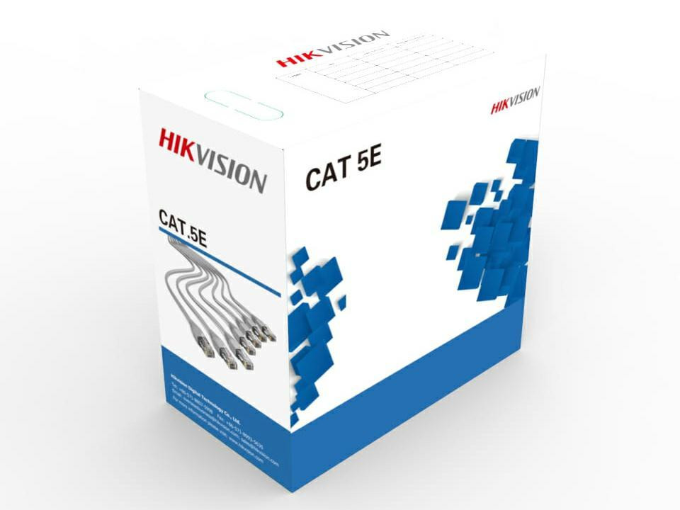 Kabel teleinformatyczny skrętka 99% z miedzi UTP HIKVISION DS-PL-5E - zdjęcie 1