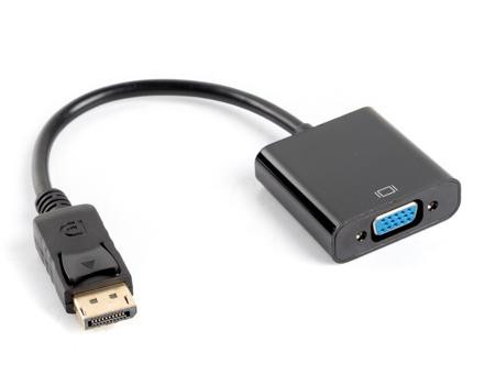 Lanberg adapter Displayport 1.1->VGA na kablu czarny - zdjęcie 1