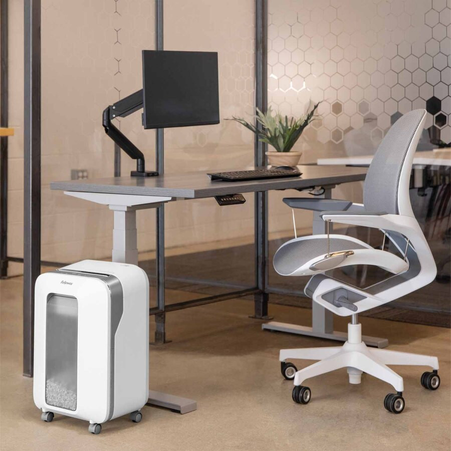 Fellowes Niszczarka osobista LX201 biała, 22L - zdjęcie 2