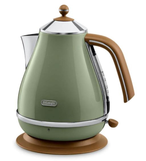 Czajnik elektryczny Delonghi KBOV 2001.GR (1,7l 2000W Oliwkowy) - zdjęcie 1