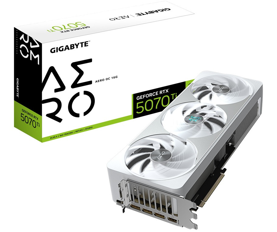 Karta graficzna Gigabyte GeForce RTX 5070 Ti AERO OC 16GB (GV-N507TAERO OC-16GD) - zdjęcie 3