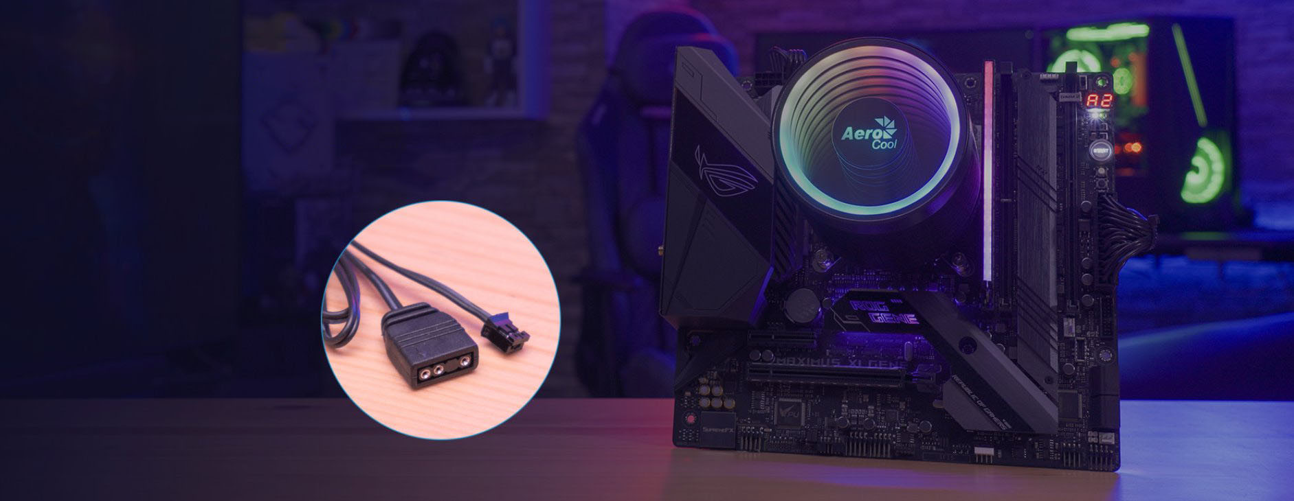 Chłodzenie CPU AEROCOOL PGS MIRAGE 5 ARGB PWM 4p - zdjęcie 5