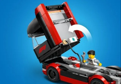 LEGO CITY 60445 F1 Ciężarówka z bolidami RB20 i AMR24 F1 - zdjęcie 4