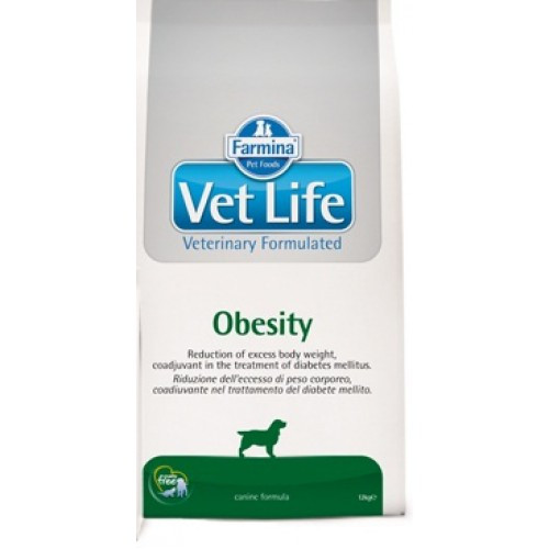 FARMINA Vet Life Obesity Canine - sucha karma dla psa - 12kg - zdjęcie 2