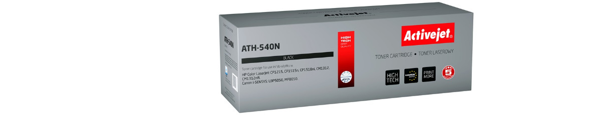 Activejet ATH-540N Toner do drukarek HP, Canon, Zamiennik HP 125A CB540A, Canon CRG-716B; Supreme; 2400 stron; czarny. - zdjęcie 6