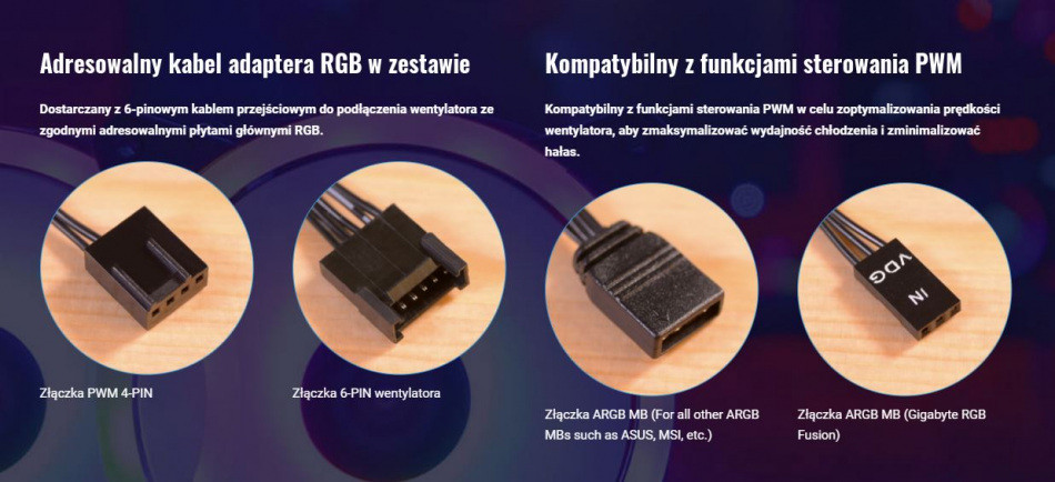 WENTYLATOR AEROCOOL PGS DUO 12 PRO ARGB (3x120) - zdjęcie 3