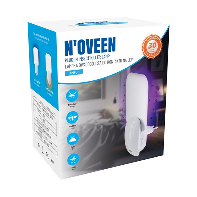 Lampka owadobójcza do kontaktu na Lep NOVEEN IKN905 - zdjęcie 3