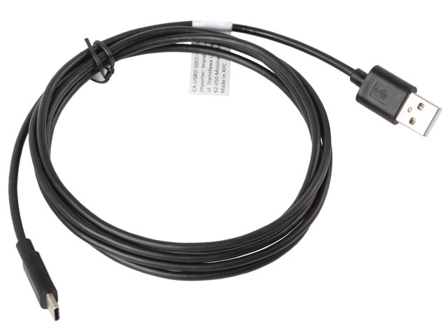 Lanberg kabel usb 2.0 type-c(m)-am 1.8m, czarny ca-usbo-10cc-0018-bk - zdjęcie 2