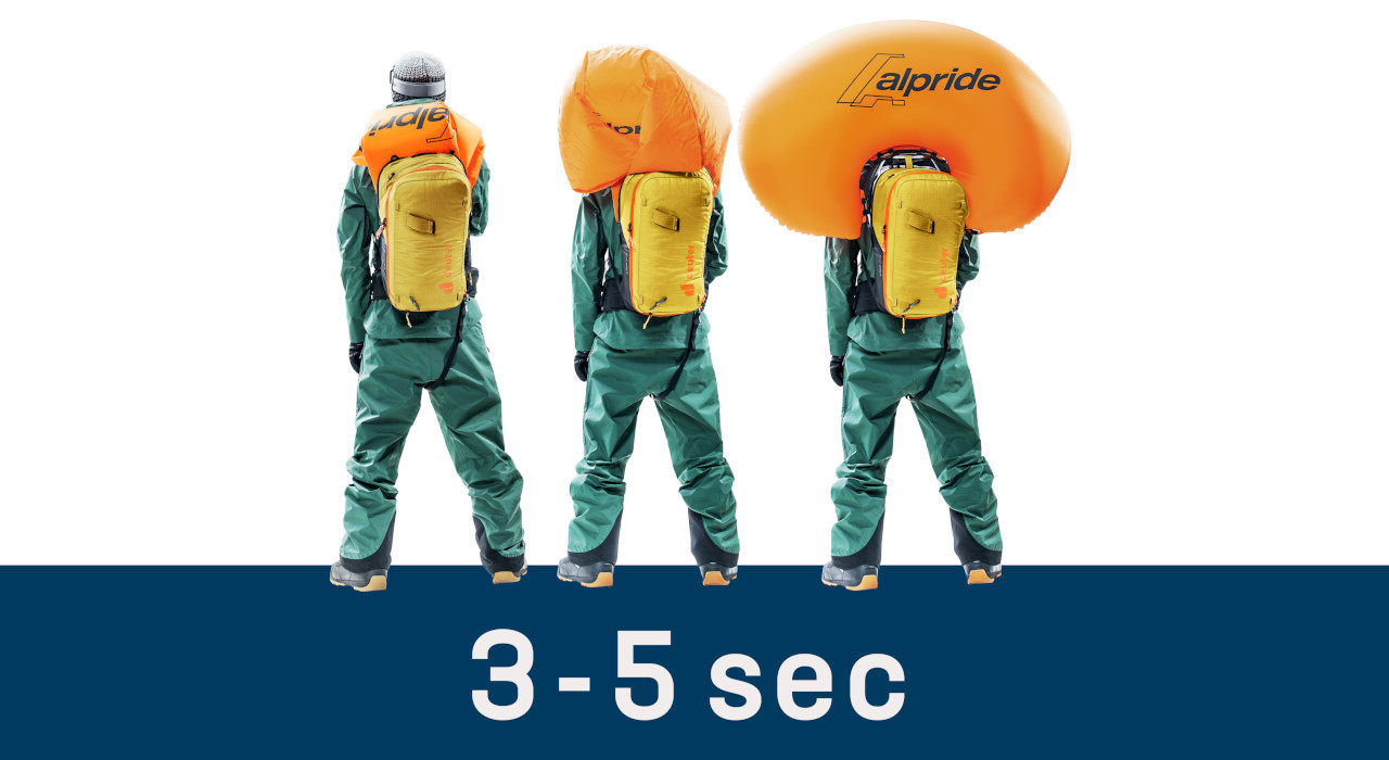 Plecak lawinowy Deuter Alproof Lite 22 - turmeric/black - zdjęcie 3