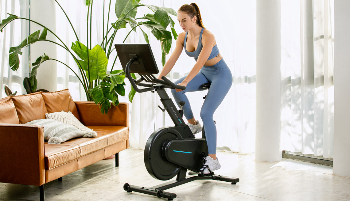 Rower stacjonarny, magnetyczny OVICX Q200X z ekranem dotykowym 15,6" TFT, WIFI bluetooth&app - zdjęcie 1