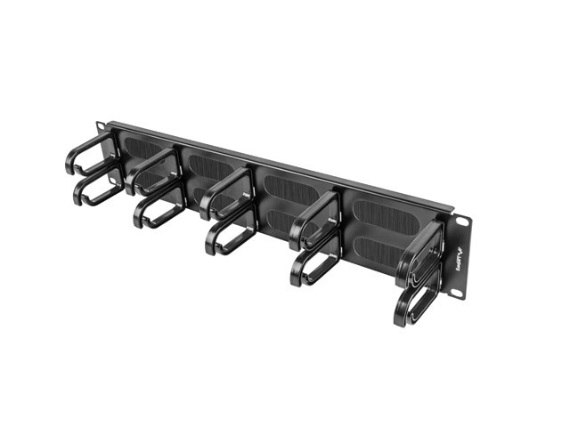 LANBERG ORGANIZER KABLI 19" (2U, TYP B, CZARNY) - zdjęcie 1