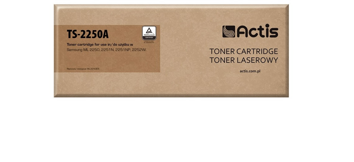 Actis TS-2250A Toner do drukarki Samsung, Zamiennik Samsung ML-2250D5; Standard; 5000 stron; czarny. - zdjęcie 1
