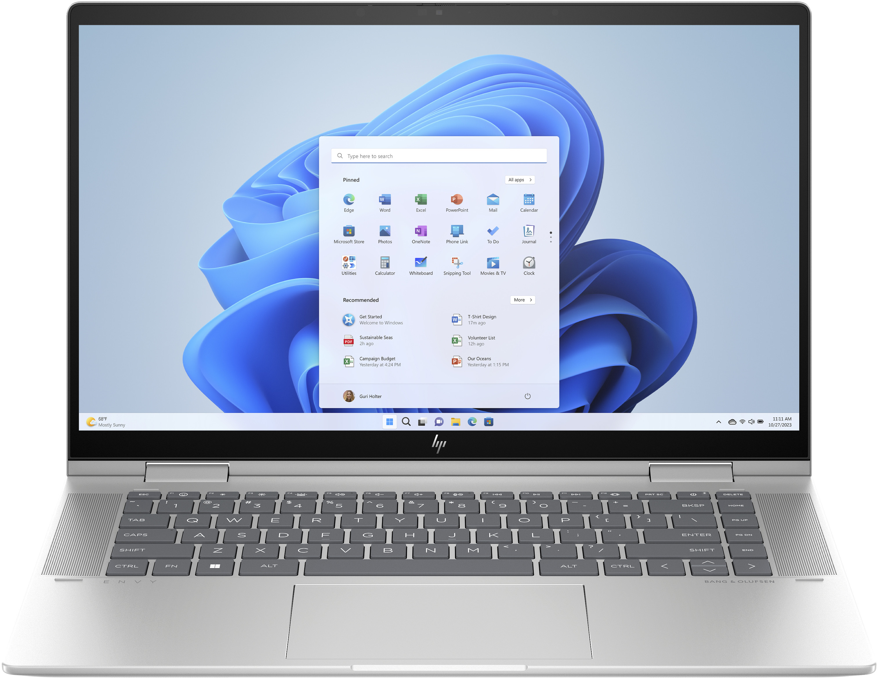 HP Envy 15-FE0053D i7-1355U 15.6"FHD Touch IPS 16GB SSD512 BT BLKB x360 Win11 Natural Silver (REPACK) 2Y - zdjęcie 2