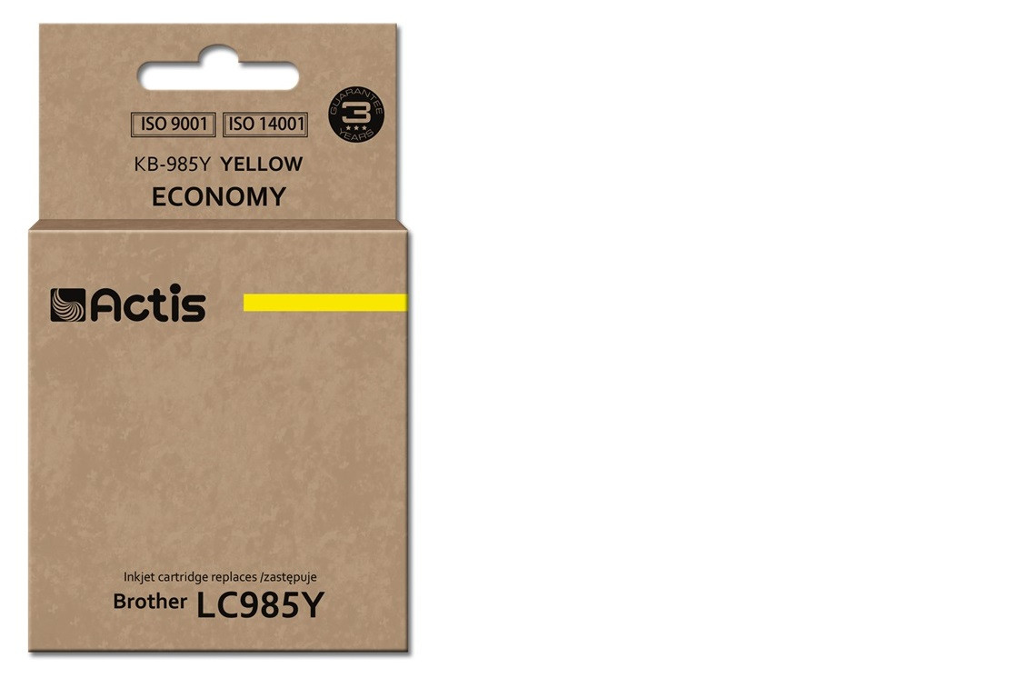 Actis KB-985Y Tusz do drukarki Brother, Zamiennik Brother LC985Y; Standard; 19,5 ml; żółty. - zdjęcie 1