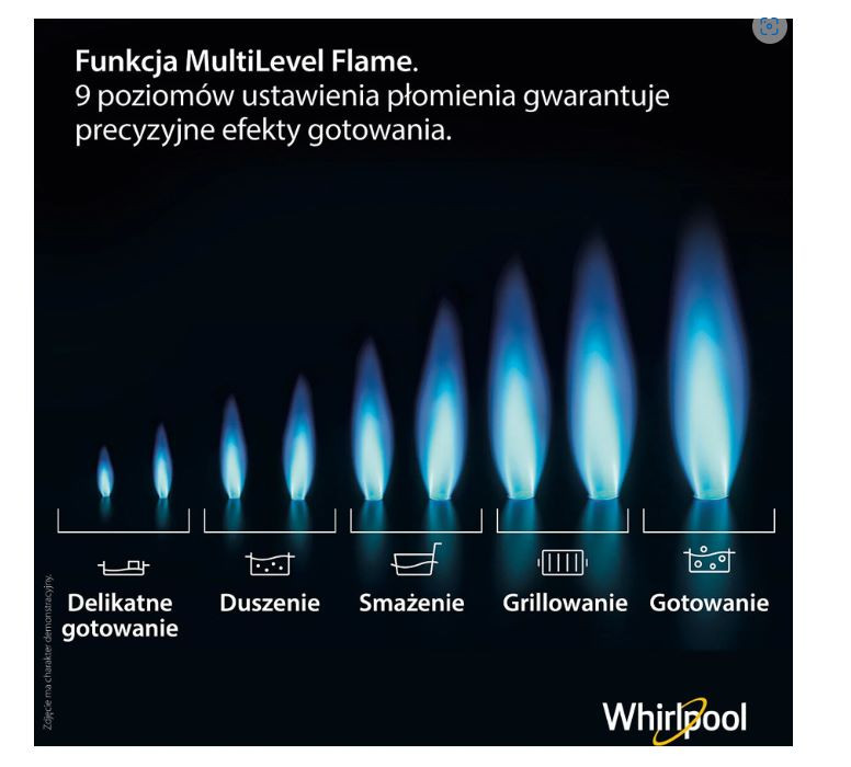 Płyta gazowa WHIRLPOOL AKWL 728/NB - zdjęcie 8