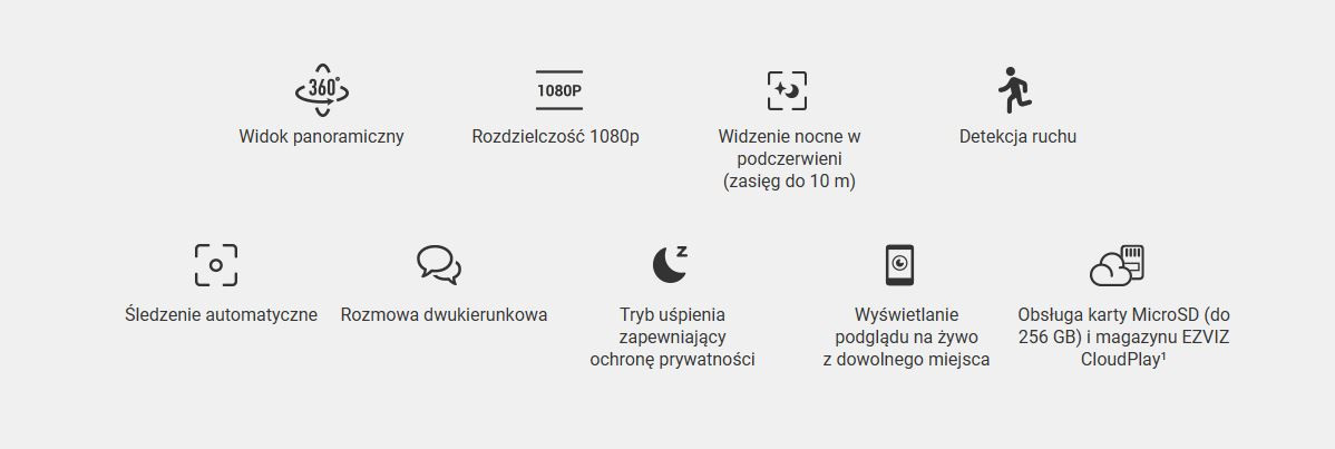 Kamera IP EZVIZ H6c CS-H6c-R101-1G2WF - zdjęcie 2
