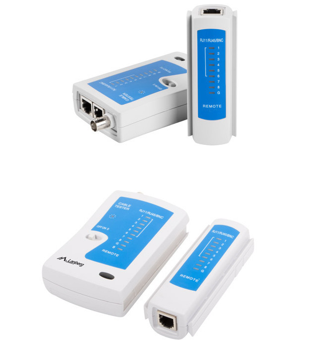 Lanberg tester kabli RJ-45, RJ-11, RJ-12, Coaxial - zdjęcie 1