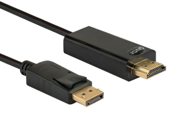 Savio kabel 1,5m displayport męskie - hdmi a męskie cl-56 - zdjęcie 1