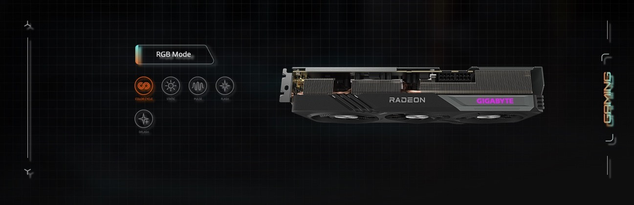 Karta graficzna Gigabyte Radeon RX 7600 XT GAMING OC 16GB GDDR6 (GV-R76XTGAMING OC-16GD) - zdjęcie 9