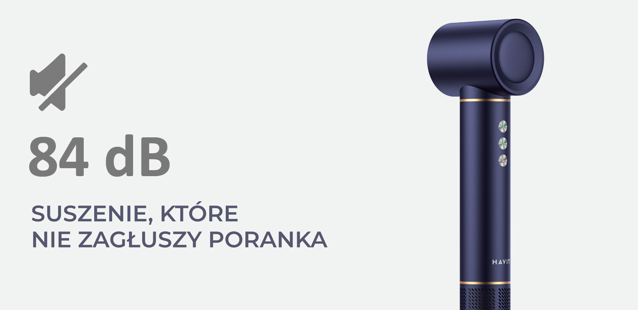 Suszarka do włosów Havit HD634-EU (niebieski) - zdjęcie 8