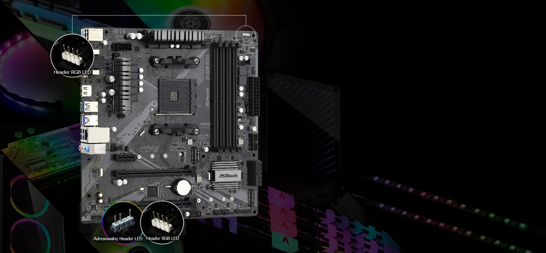 Płyta główna Asrock B450M PRO4 R2.0 - zdjęcie 4