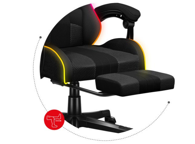 Fotel gamingowy Huzaro Force 4.7 RGB Mesh - zdjęcie 4