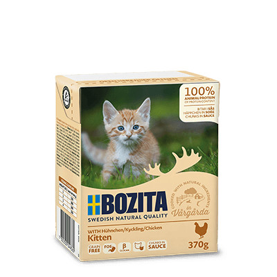 BOZITA Fresh Menu Kitten Chunks in sauce - mokra karma dla kota - 370g - zdjęcie 1