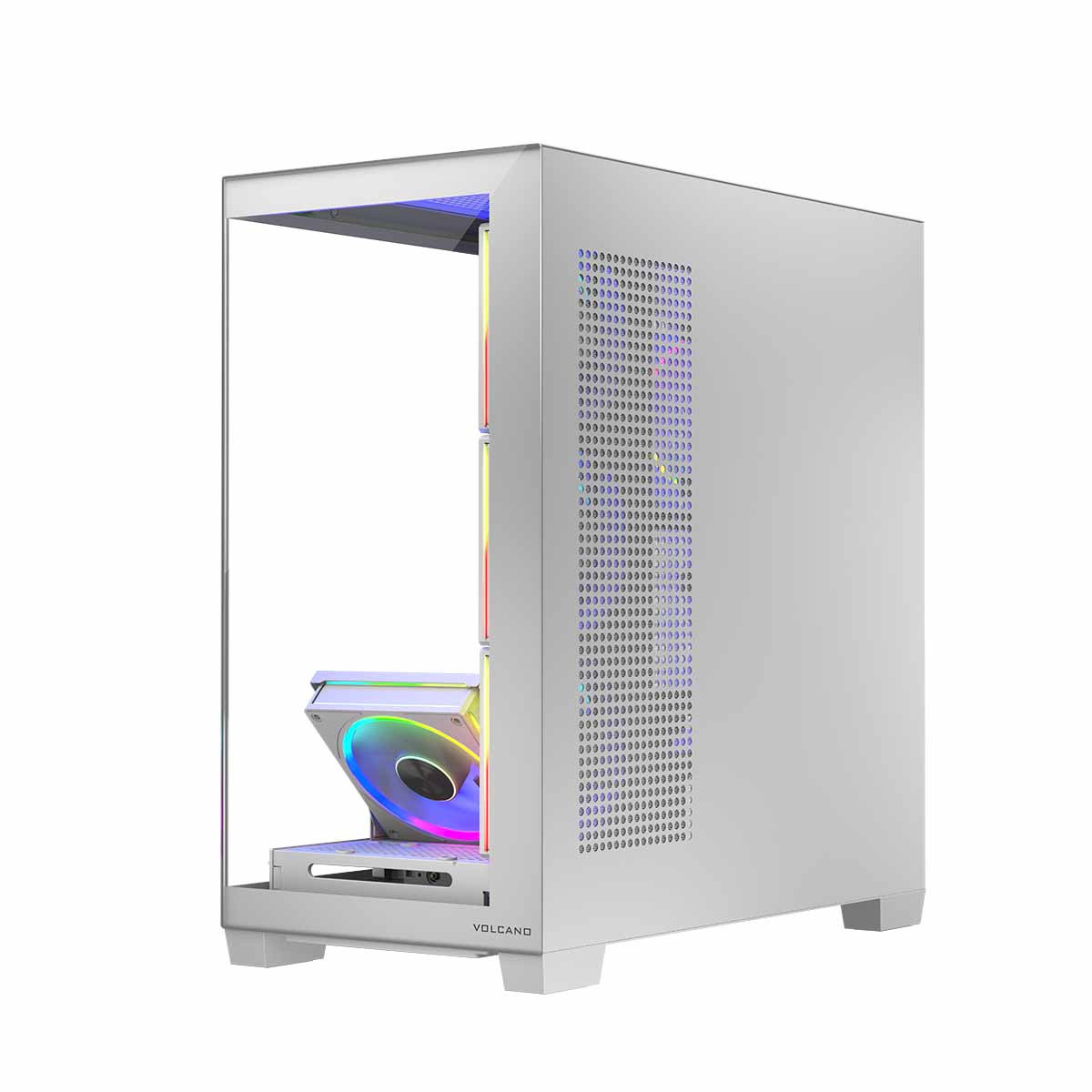 MODECOM OBUDOWA VOLCANO STELLAR ARGB MIDI 5F WHITE - zdjęcie 3