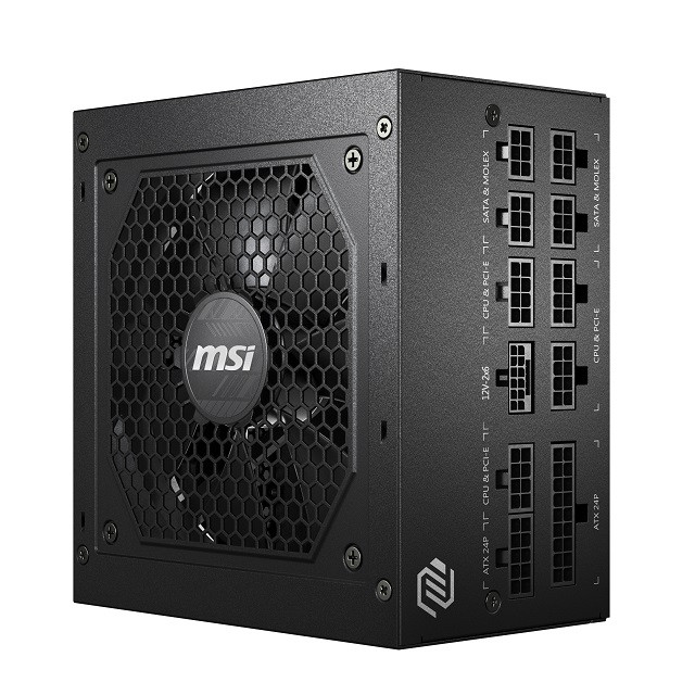 Zasilacz MSI MAG A850GL 850W PCIE5 II 80+ Gold ATX 3.1 (306-7ZP8D11-CE0) - zdjęcie 4