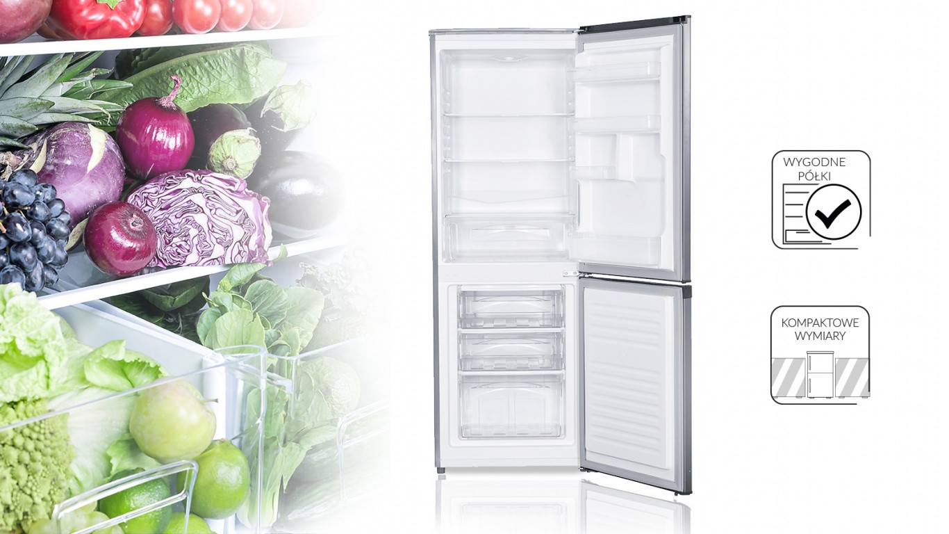 Chłodziarko-zamrażarka (inox) MPM-182-KB-33/AA - zdjęcie 2