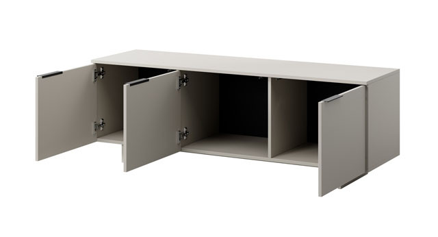 Szafka RTV 3D ALMA 150x41,5xH55 kaszmir - zdjęcie 2