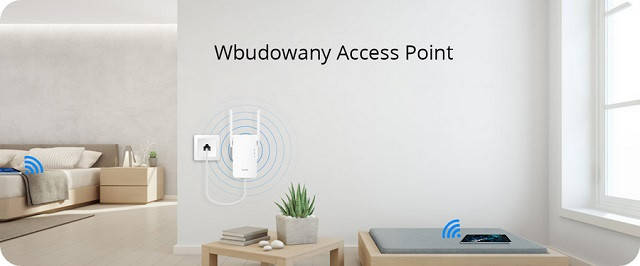 Wzmacniacz sygnału WIFI CUDY RE1200 LAN 1x10/100 AC1200 Dual Band Mesh - zdjęcie 3