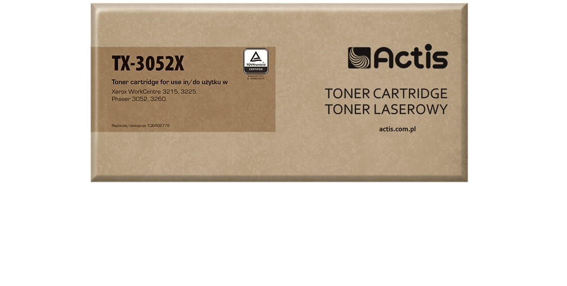 Actis TX-3052X Toner do drukarki Xerox, Zamiennik Xerox 106R02778; Standard; 3000 stron; czarny. - zdjęcie 1