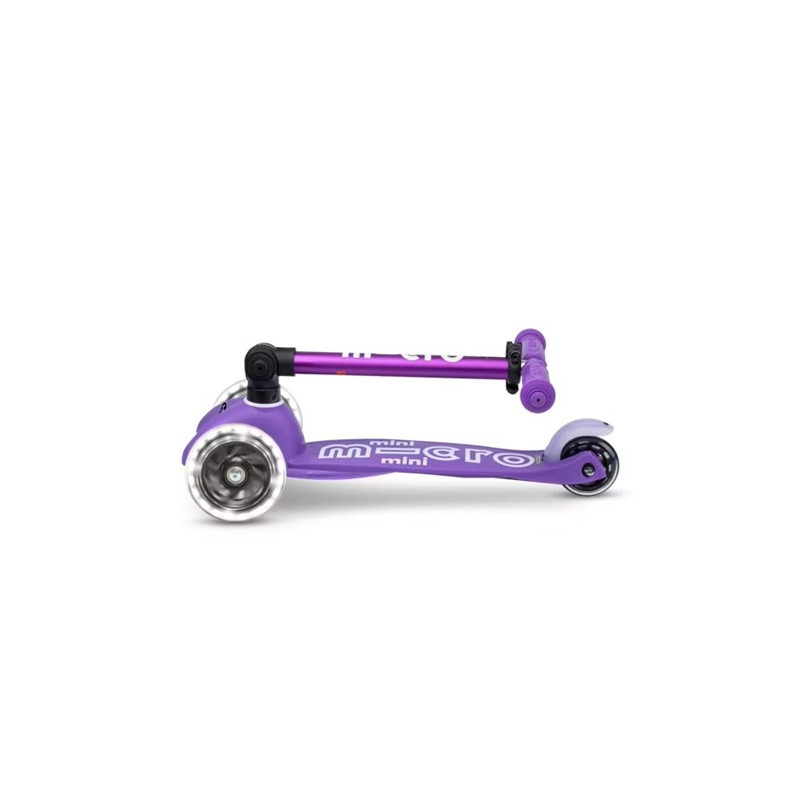 Micro hulajnoga składana Mini DELUXE LED Purple - zdjęcie 2