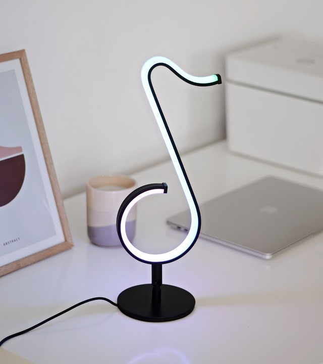 Muzyczna lampka dekoracyjna MELODY RGB Activejet zmiana kolorów w rytm muzyki z pilotem sterowanie z aplikacji - zdjęcie 2