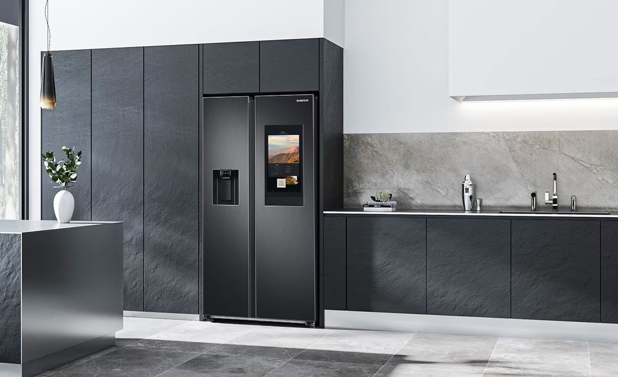 Lodówka SAMSUNG Family Hub RS6HA8891B1 Side by Side Dystrybutor wody 178cm - zdjęcie 1