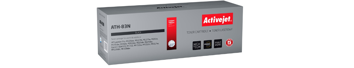 Activejet ATH-83N Toner do drukarek HP, Canon, Zamiennik HP 83A CF283A, Canon CRG-737; Supreme; 1500 stron; czarny. - zdjęcie 6