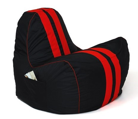 Pufa worek sako FERRARI czarny-czerwony XXL 140x100 - zdjęcie 1