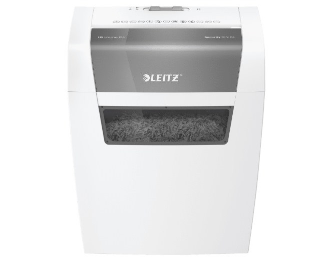 Leitz Niszczarka IQ Home, P4, 6 kartek, 15 l kosz - zdjęcie 1