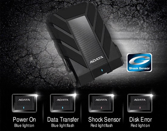 Dysk zewnętrzny HDD ADATA HD710 PRO AHD710P-1TU31-CBL (1TB; 2.5"; USB 3.2; niebieski) - zdjęcie 5