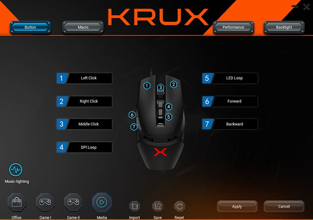 Mysz gamingowa KRUX Bot RGB (KRX0115) - zdjęcie 6