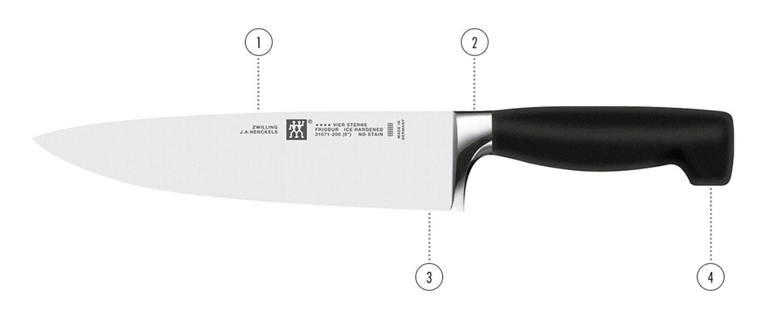 Noże w bloku Zwilling 35068-002-0 Four Star kpl 7el - zdjęcie 4