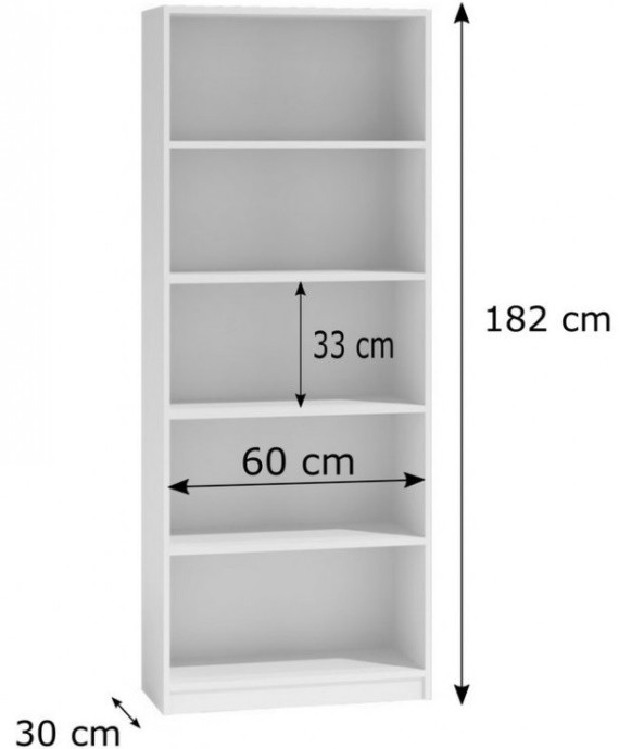 REGAŁ NA KSIĄŻKI 60 CM ARTISAN - zdjęcie 2