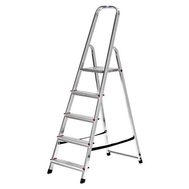 CORDA Drabina Alu 5 stopniowa CRAUZE - zdjęcie 1