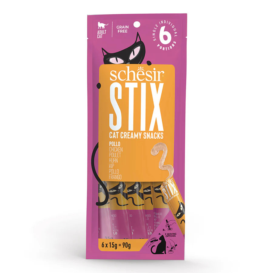 SCHESIR STIX TREATS Kurczak 6x15g - zdjęcie 1